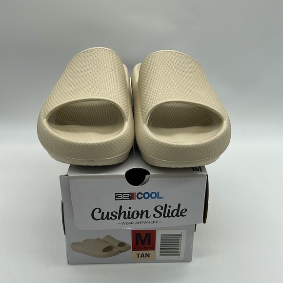 2362- 32 Degrees Cool Cushion Slide Sandals Cream Color Size M (W7.5–8.5) NWT - Picture 5 of 10